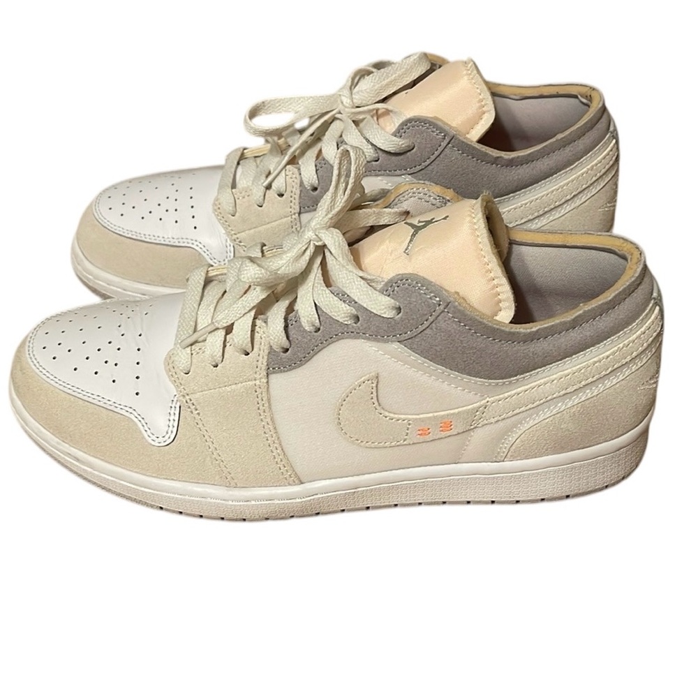 10.5 Jordan 1 Low Inside Out White Neutral Grey Phantom Nike Air Jordan Shoes